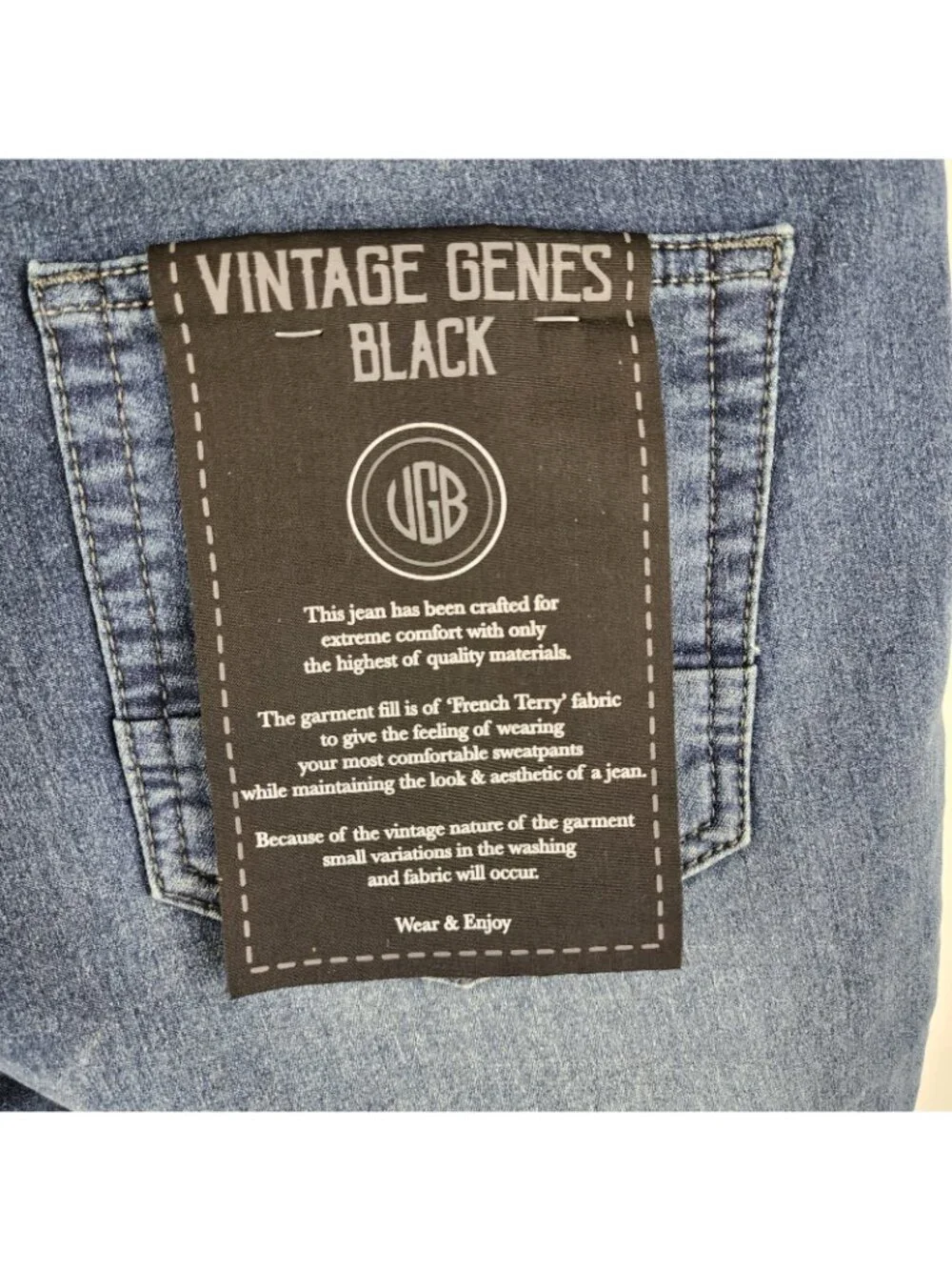 Vintage Genes Black Shorts Mens 30W Blue Slim Fit (30x8) NWT